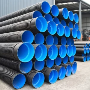 Industrial HDPE Double Wall Spiral Corrugated Drainage Pipe High Strength Large Diameter Sewer Pipe for Projects