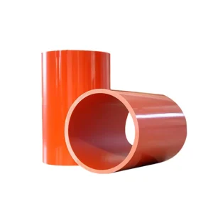 Industrial Orange CPVC Flexible Cable Protection Pipe High Pressure Resistant Conduit