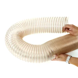 Industrial Plastic Extraction Pipe Hose PU Steel Wire Reinforced Dust Hose