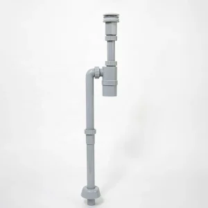 Industrial Style Matte Grey Basin Waste Set G1 1/4″ Bottle Trap Kit with Anti Odor Siphon Eco Friendly for Bathroom Hotel Use