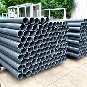 Industrial Use Grey Plastic PVC Tubes Corrosion Resistant Easy Installation Upvc Sewage Drainage Pipes