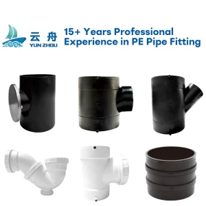 Irrigation Pipes and Fittings Corrosion Resistance Tee Cross Eccentric Reducing HDPE Siphonic Drainage Pipe Fittings