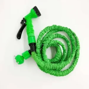 Irrigation Retractable Rubber Garden Hose 1/2 Diameter 3x Length Extended High Pressure Car Washer Tube
