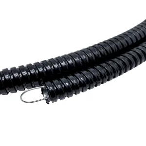 JUWANTE JS-160 Factory Price PVC Coated Galvanized Steel Flexible Metal Conduits Pipes Black Gray Flame Resistant Square Lock