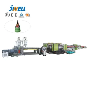 JWELL HDPE PP PVC Double Wall Corrugated Pipe Making Machinery Plastic Extruder Extrusion Machine Production Line