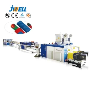 JWELL HDPE PP PVC Small Diameter Corrugated Pipe Making Machinery Plastic Extruder Extrusion Machine Production Line