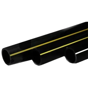 Jiangte HDPE Gas Pipe PE100 Pipe Polyethylene Plastic Pipe Sdr 11 17 21 With Orange Stripe for Natural Gas