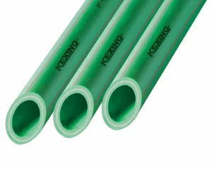KEXING Germany Standard PPR Fiber Glass Anti bacterial Pipe Plastic Pipe PP R Pipe and Fittings