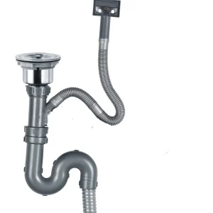Kitchen Plastic PP Sink Drain Tube With Stainless Steel Drainer 110/114 Sink Plug 40/50 Waste Pipe Popular in Drainage System