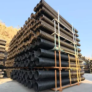 Krah Pipe HDPE Winding Reinforced Structural Wall Pipe Municipal Drainage Sewer Plastic Pipe Sewage Discharge Engineering