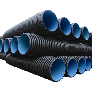 Large DN600 Black PE HD 10 Foot Diameter Plastic Drain HDPE Pipe 18 12 Inch Plastic Corrugated Culvert Pipe Manufacturer