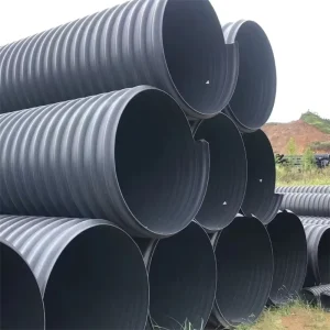 Large Diameter 15 Plastic Culvert Pipe 1500mm HDPE Steel Belt Corrugated Pipe