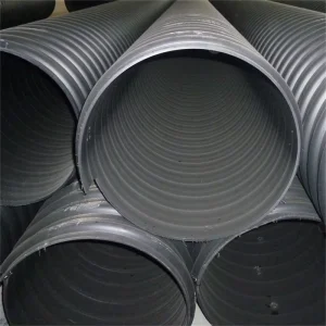 Large Diameter 1500mm Double Wall PE Corrugated Drainage Pipe with High Compressive Strength for Municipal Sewage Systems