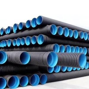 Large Diameter Black HDPE Double Wall Corrugated Pipe 600mm 700mm 800mm Corrugated Plastic Pipe Drain Pipe