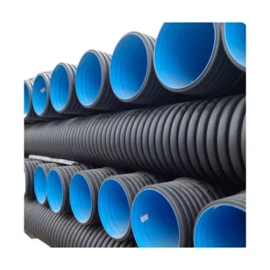 Large Diameter Dn300mm 400mm 500mm SN8 Hdpe Double Wall Corrugated Pipe for Drainage
