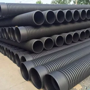 Large Diameter Double Wall Corrugated PE Sewer Pipe DN600 High Compressive Strength for Agricultural Irrigation Municipal