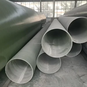 Large Diameter Fiberglass FRP Pipe Smooth Surface Winding Forming for Municipal Sewerage Systems Industrial Construction China