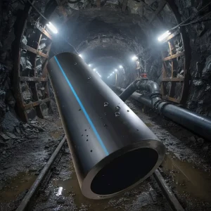 Large Diameter HDPE PE100 Pipe Flexible High Pressure Light Weight Durable Leakproof Underground Water Gas Mining Pipe