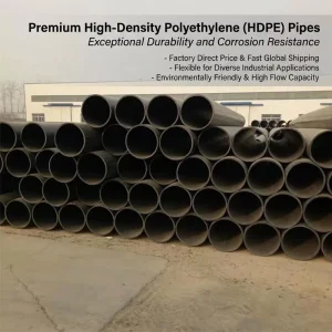 Large Diameter HDPE Water Pipe Polyethylene PE Plastic Tube