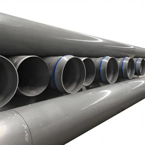 Large Diameter High Pressure Durable Gray Wide Mouth UPVC PVC Farmland Irrigation Drainage Pipe Glue Connection ISO9001