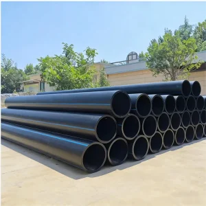 Large Diameter PE100 HDPE High Pressure Water Pipe 630mm Black Blue Stripe for Underground Municipal Projects 100% Virgin