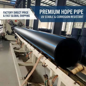 Large Diameter PE100 HDPE Water Pipe Polyethylene Plastic Tube PN6~PN16 for Water Supply Irrigation ISO CE Certified