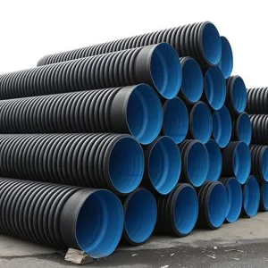Large Size 400mm 600mm 800mm SN4 SN8 PE100 HDPE Double Wall Corrugated Sewer Drainage Pipe Durable 50 Year Lifespan ISO4427-1
