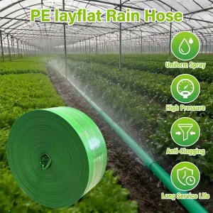 Laser Punched PE Woven Micro Spray Tape Precision Rain Hose for Home and Greenhouse High-Value Crop Irrigation