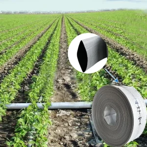 Lay Flat Irrigation Hose Sturdy PE Woven Layflat Hose Anti PSN 50m Length Anti UV for Farm Drip Irrigation Outdoor Watering