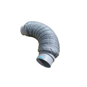 Light Gray PP Aluminum Foil Hose Fresh Air PE Pipe End Silencing and Ventilation Hose