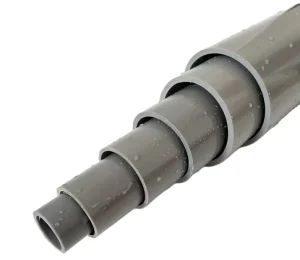 Light Weight UPVC Plastic Pipe Gray Effect Liquidity PVC Water Supply Pipe