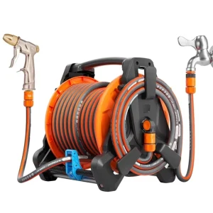 Lightweight CNS Standard Garden Hose Reel Trolley Cart High Pressure Telescopic Handle 3-Layer PVC Hose