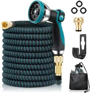 Lightweight Expandable Garden Hose 3/4” Diameter TPE Double Latex Material Flexible High Pressure Anti UV Telescopic
