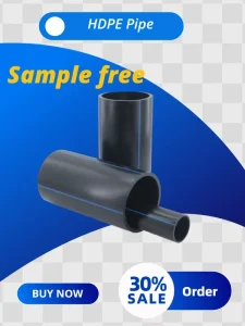Lightweight Flexible Durable HDPE Plastic Tube for Water Supply Corrosion Resistant High Pressure Pipe 100% Virgin Hot Melt Butt
