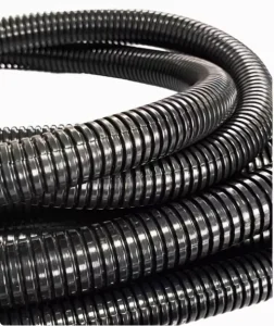 Lightweight Flexible Durable PVC Corrugated Electrical Conduit 25mm Flame Retardant Anti UV Acid Alkali Resistant ISO9001&CE