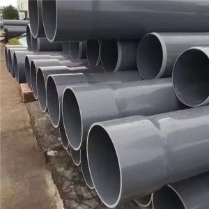 Lightweight Gray PVC Plastic Tubes for Water Supply Anti Rust Low Flow Resistance for Residential Rural Irrigation Industrial