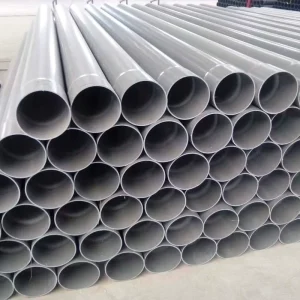 Lightweight Gray PVC Water Pipes Anti Rust Durable 20-50Y Lifespan with Low Flow Resistance for Residences & Farms