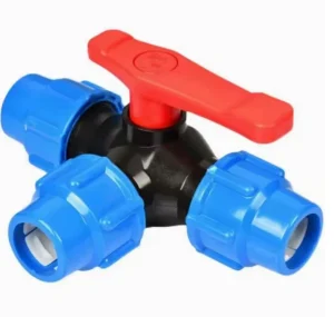 Lightweight PP Raw Material Long Service Manual Shutoff Valve Garden Water Supply Matched PE Pipe Fittings