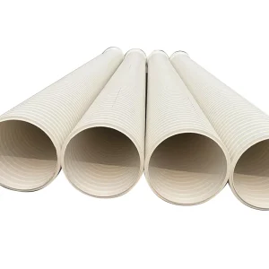 Lightweight PVC-U Double Wall Corrugated Pipe DN200 Sewer Pipeline Flexible Construction Pipe
