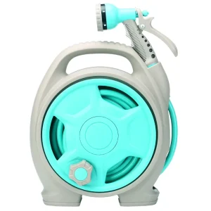 Lightweight Retractable Garden Water Hose Reel With Multi Function Spray Nozzle