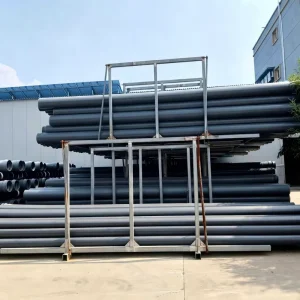 Long Service Life 125mm UPVC Pipes Industrial Drainage Water Plastic Tubes