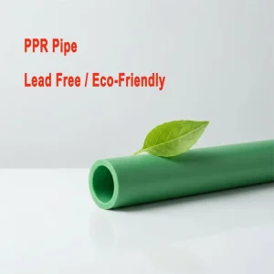 Low MOQ Green Plastic PPR Pipe 20-160mm CE ISO Certified 50 Year Lifespan Heat Resistant