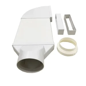 Low Profile Pipe air Vent Duct for Ventilation System 350x75mm Plastic air Duct
