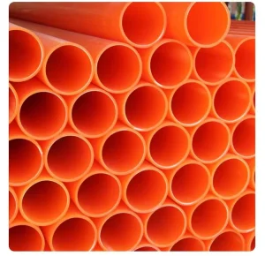MPP Electric Conduit Lightweight Orange Cable Protection Pipe High Pressure Polyethylene UV Resistant 70-Year Service Life DL/T