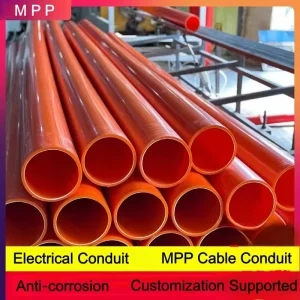 MPP Electrical Conduit Wire and Cable Protection Conduit Pressure Resistant and High Temperature Resistant Buried Pipe PVC Pipe