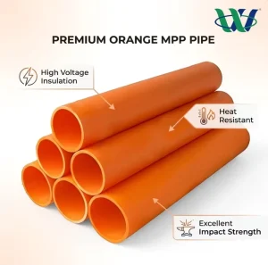 MPP Power Cable Protection Pipe Modified PP Conduit High Temp Trenchless