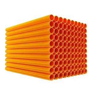 MPP Power Pipe Orange Transparent Lightweight Flexible High Pressure Durable Eco Friendly Heat Resistant Non Toxic PE-RT