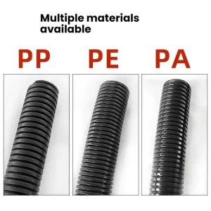Manufacturer Customized Flexible PP PE Flame Retardant Bellows 25mm Cable Wire Protection Spiral Bellows