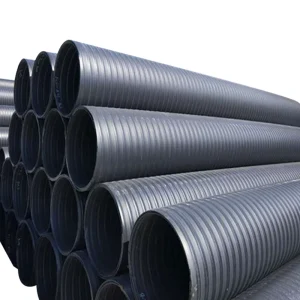 Manufacturer Large Diameter HDPE Hollow Wall Spiral Wrapped Pipes GB/T 19472.2-2004 Chemical Impact Wear Resistant For Municipal