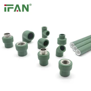 Manufacturer OEM Plumbing Materials Dark Green Mexico Plastic Pipe Fitting Ppr Fittings for Cold and Hot Water